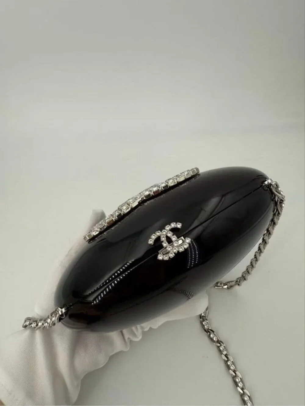 Chanel Acrylic Oval Chain Bag